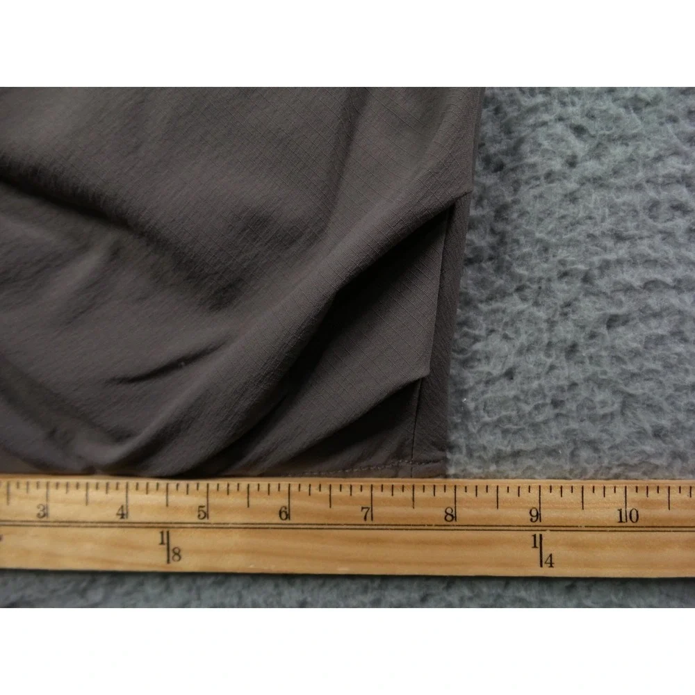 prAna Pants Womens Size 10 Gray Capri Stretch Ripstop Belted Outdoor Yoga‎